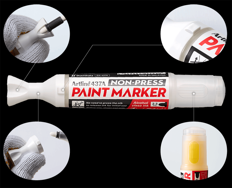 NON-Press Paint Marker Replacement Nibs | 5 Pack