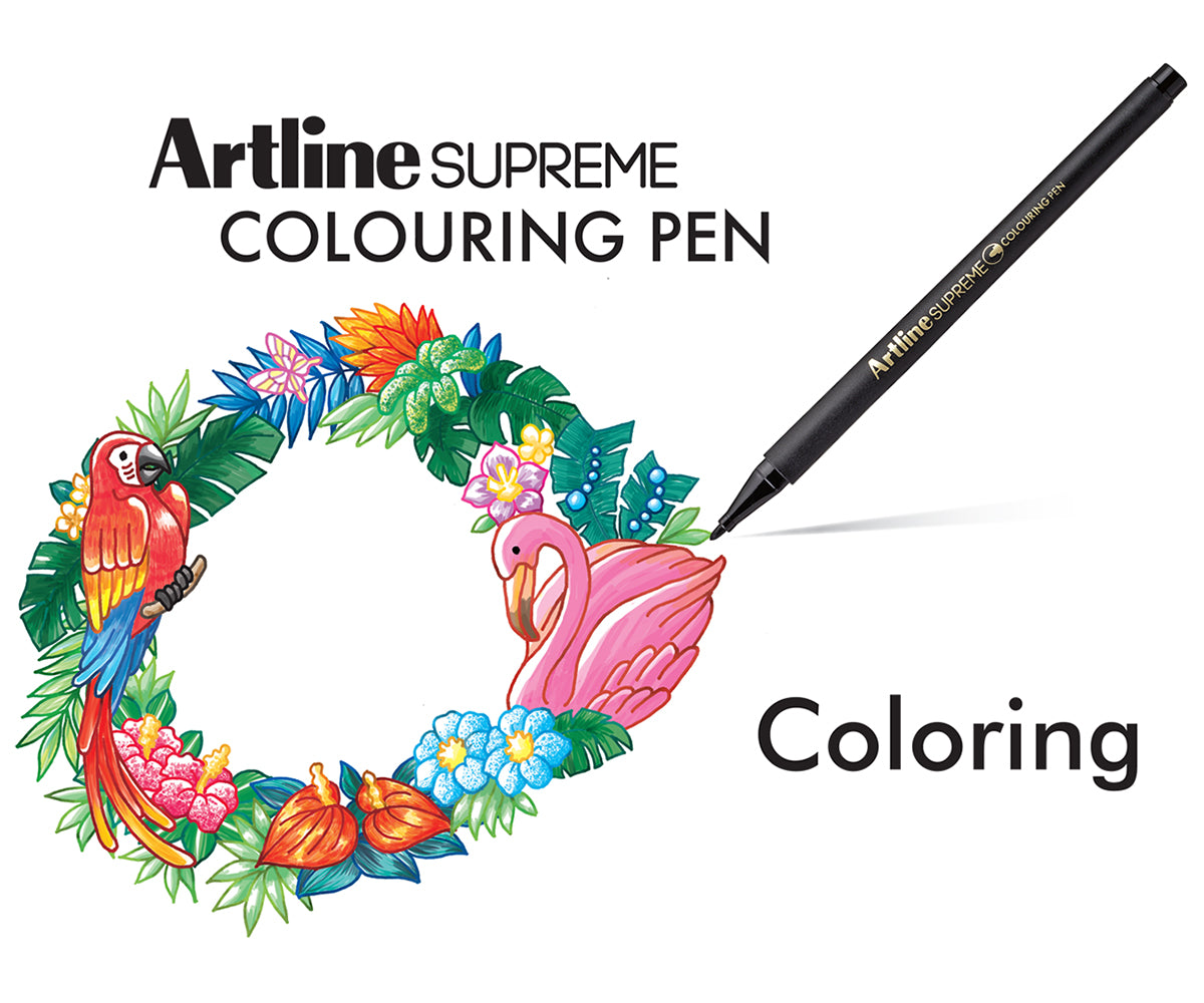 Artline SUPREME Coloring Pen Sets | 0.6mm Fine Tip
