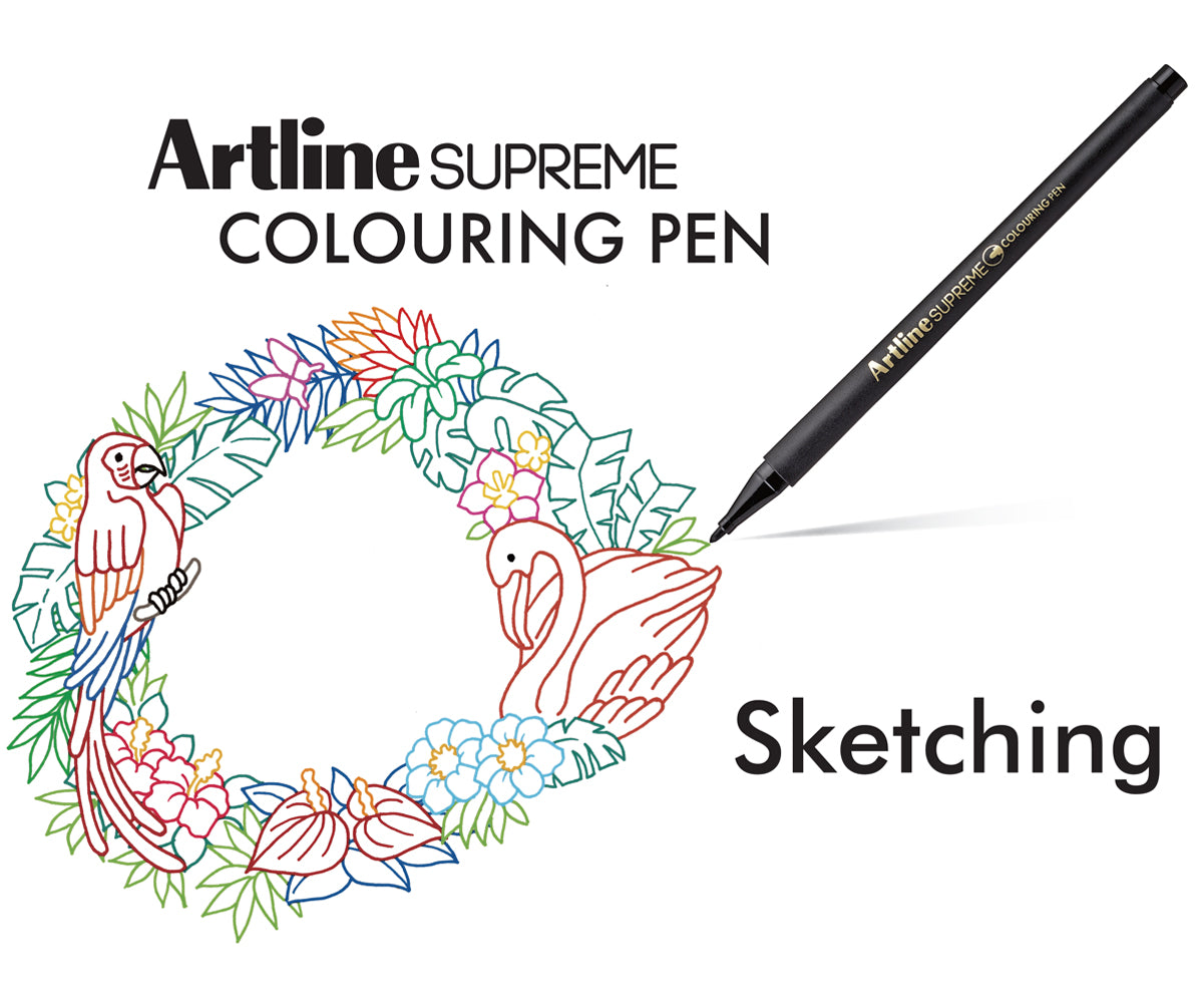 Artline SUPREME Coloring Pen Sets | 0.6mm Fine Tip