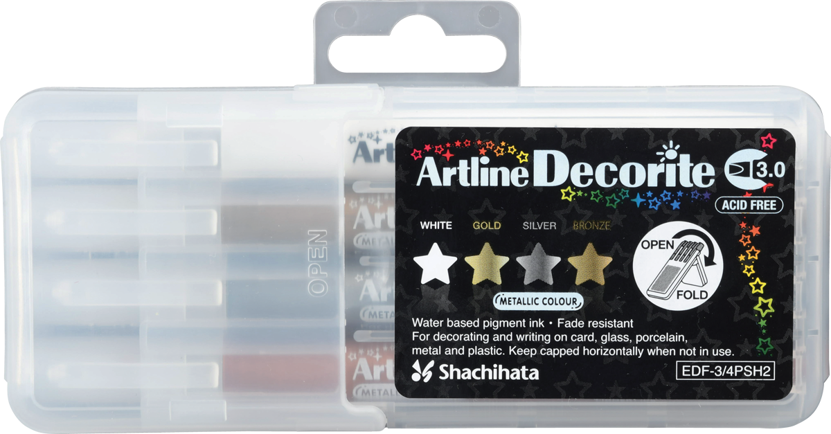 Artline Decorite Marker Sets | 3.0mm Flat Tip