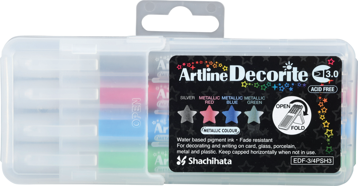 Artline Decorite Marker Sets | 3.0mm Flat Tip