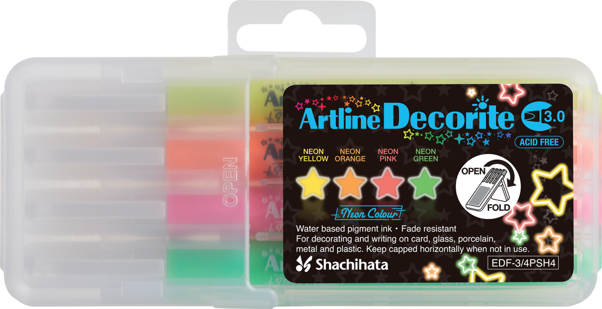 Artline Decorite Marker Sets | 3.0mm Flat Tip
