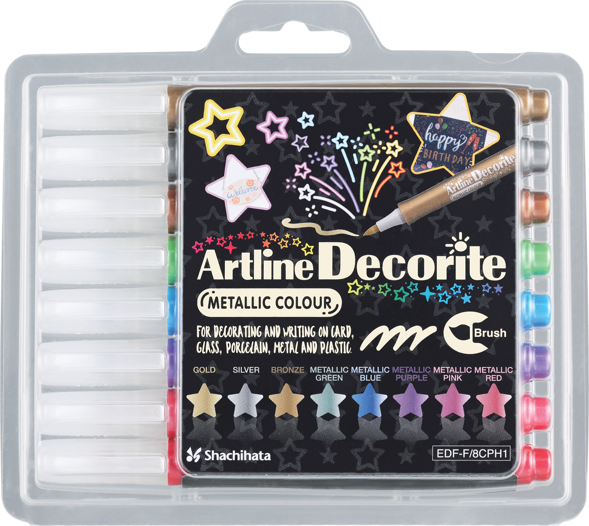 Artline Decorite Marker Sets | Brush Tip