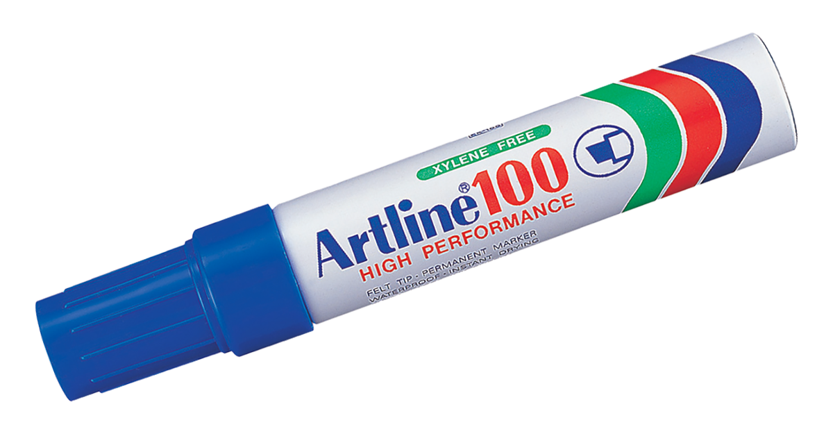 EK-100 Aluminum Barrel Permanent Marker Blue