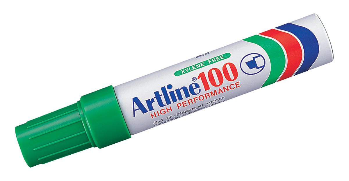EK-100 Aluminum Barrel Permanent Marker Green