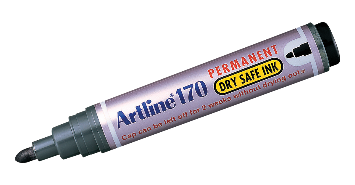 EK-170 Dry-Safe Permanent Marker Black