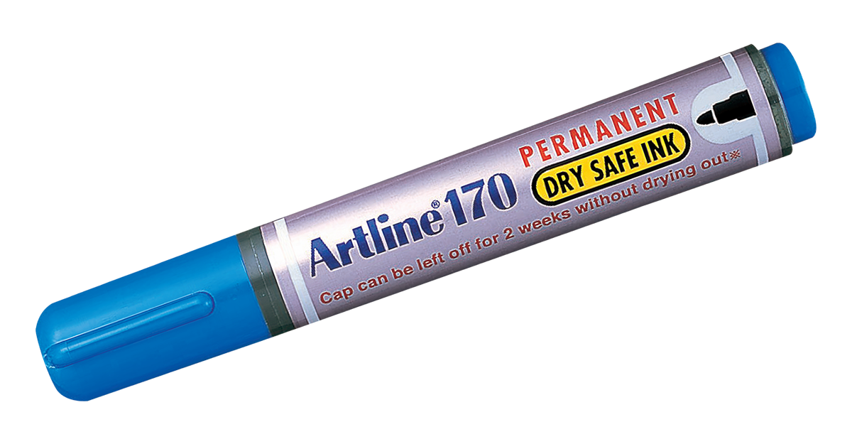 EK-170 Dry-Safe Permanent Marker Blue