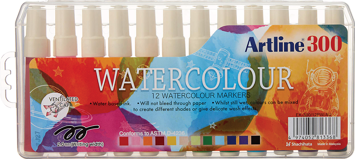 Water Color Marker Set | 2.0mm Bullet Tip