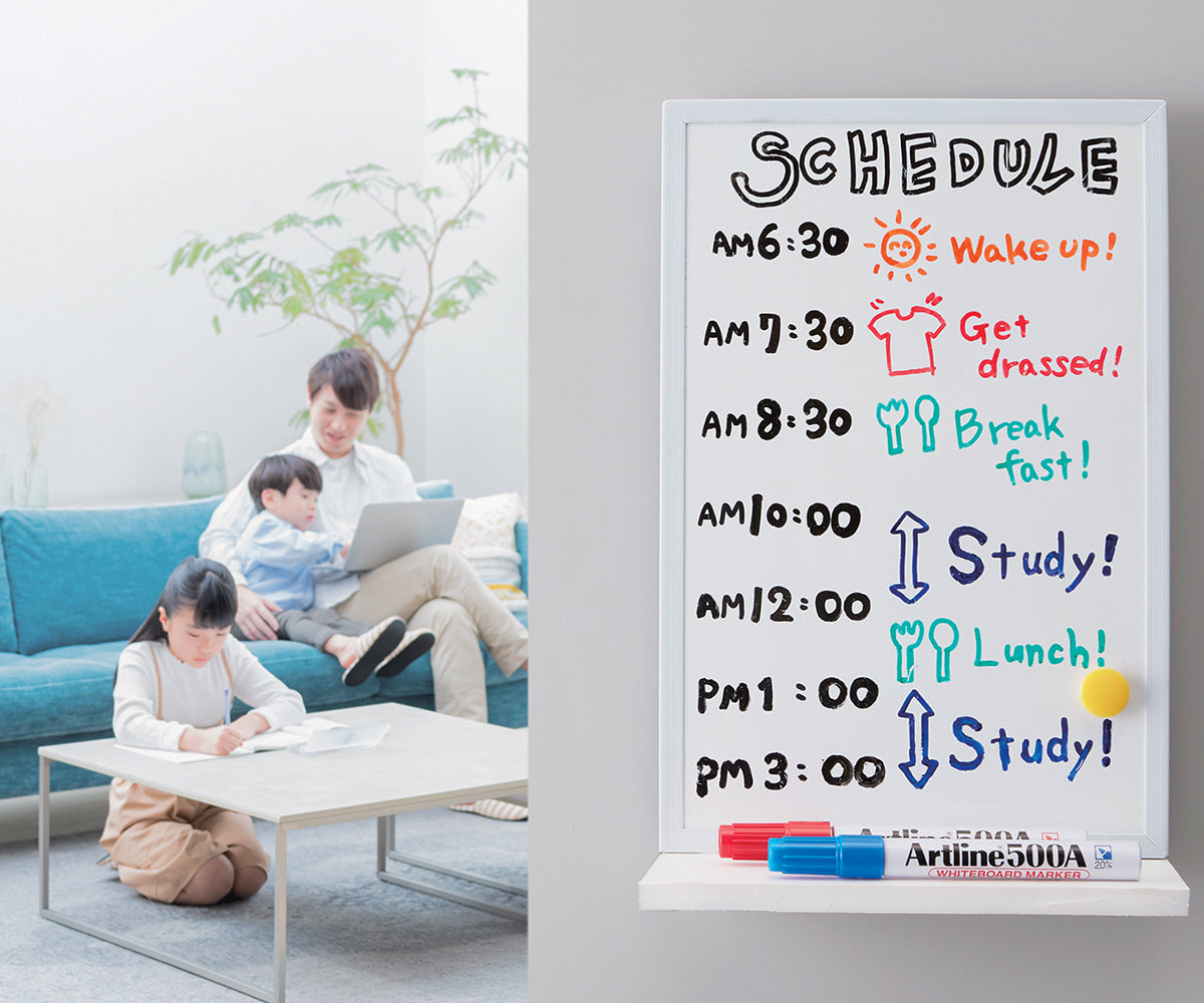 Aluminum Barrel Whiteboard Markers | 2.0mm Bullet Tip | Low Odor