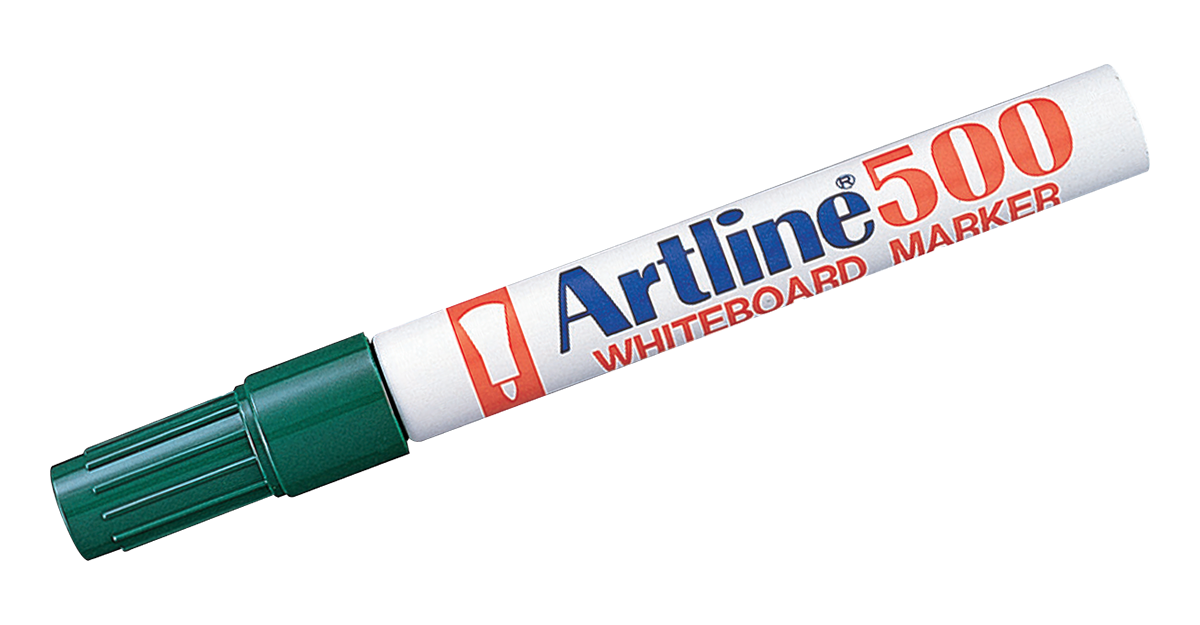 EK-500 Aluminum Barrel Whiteboard Marker Green