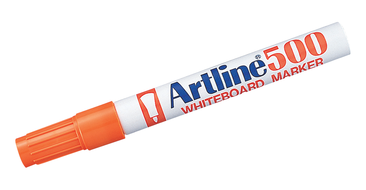 EK-500 Aluminum Barrel Whiteboard Marker Orange