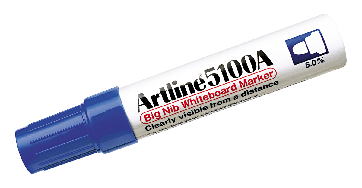 EK-5100A Big Nib Whiteboard Marker Blue