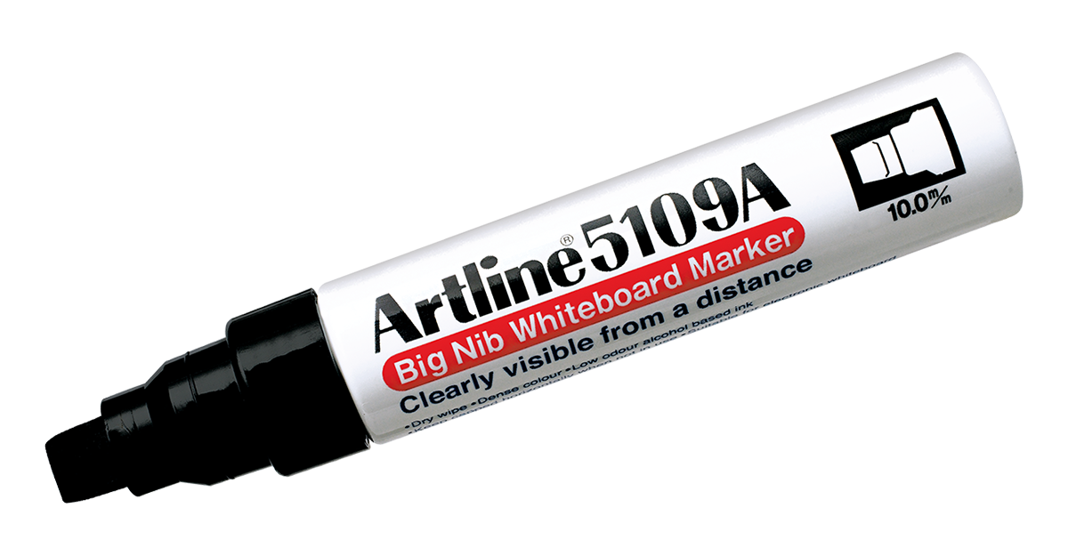 Big Nib Whiteboard Markers Flat Tip Low Odor - Main Image