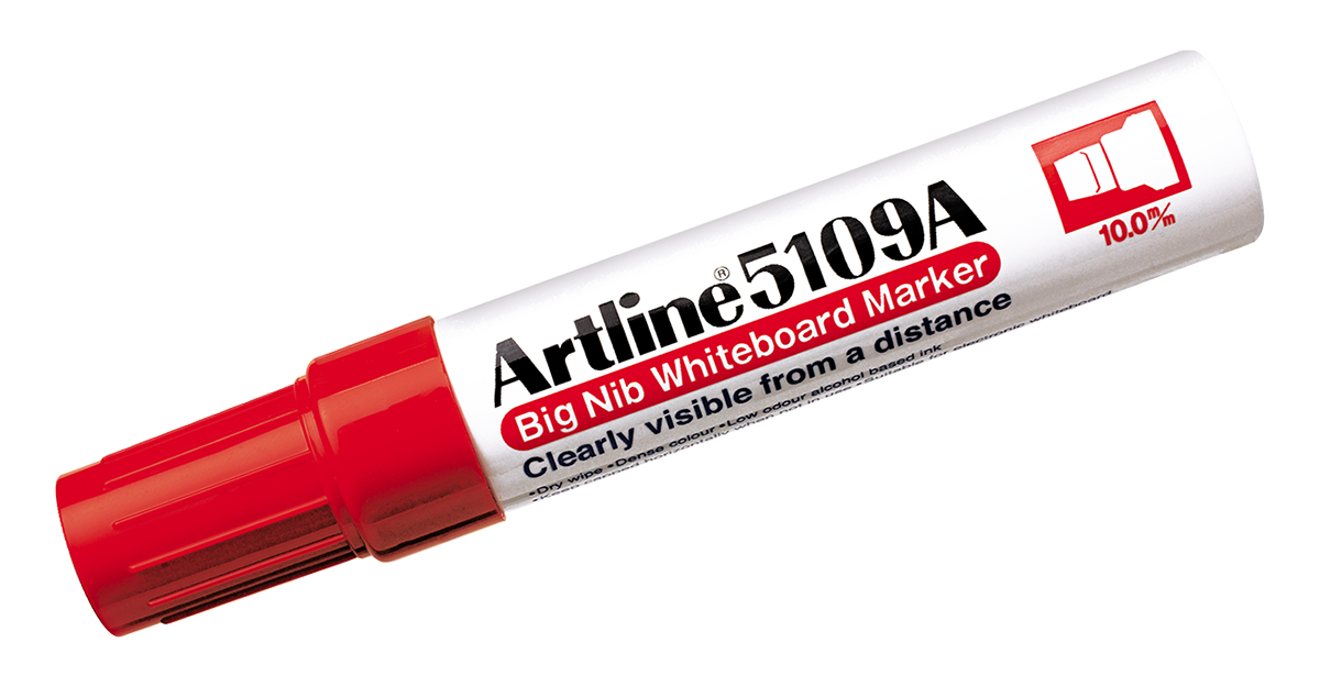 EK-5109A Big Nib Whiteboard Marker Red