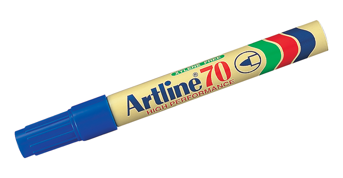 EK-70 Aluminum Barrel Permanent Marker Blue
