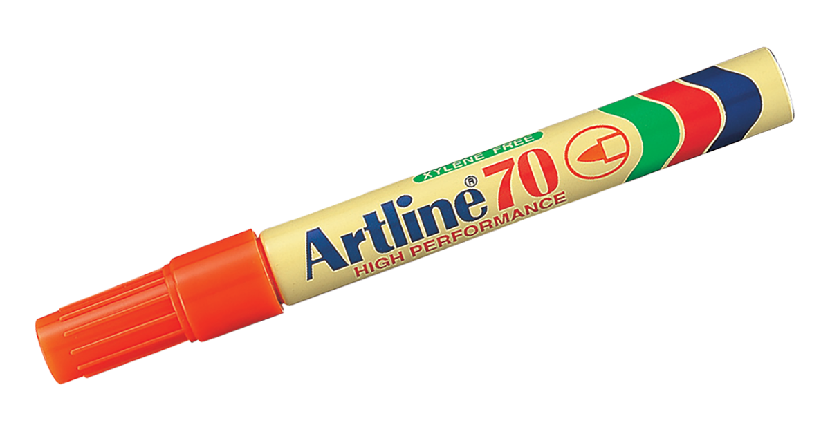 EK-70 Aluminum Barrel Permanent Marker Orange