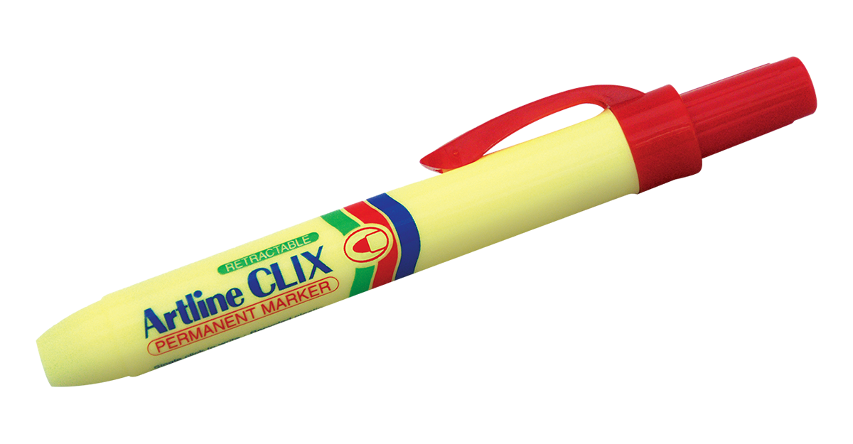 EK-73 Artline CLIX Permanent Marker Red