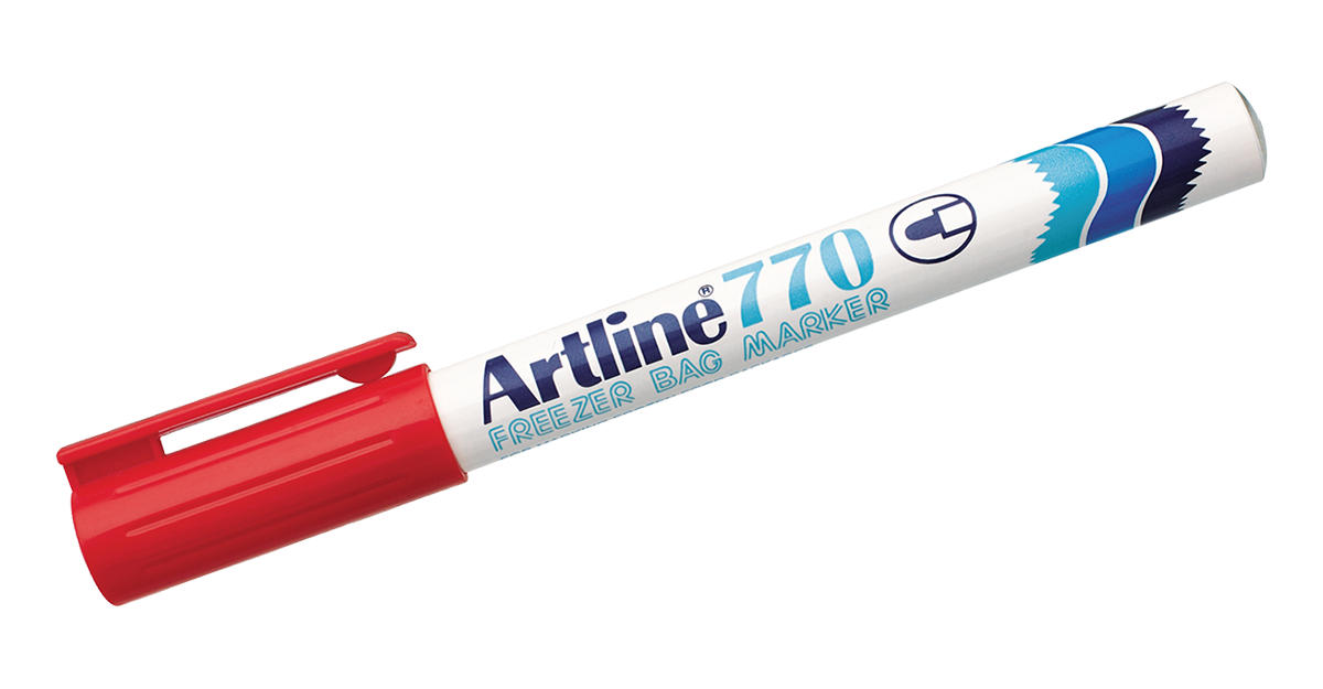 EK-770 Freezer Bag Marker Red