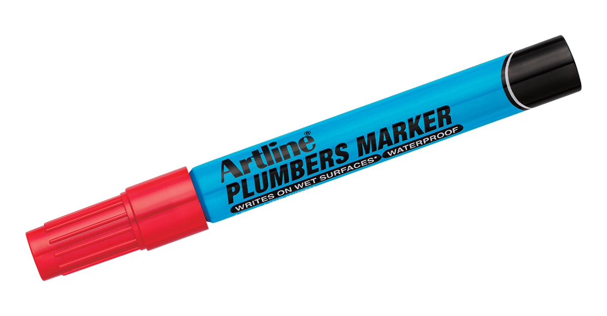 EKPR-PLM Plumbers Professional Series Marker Red
