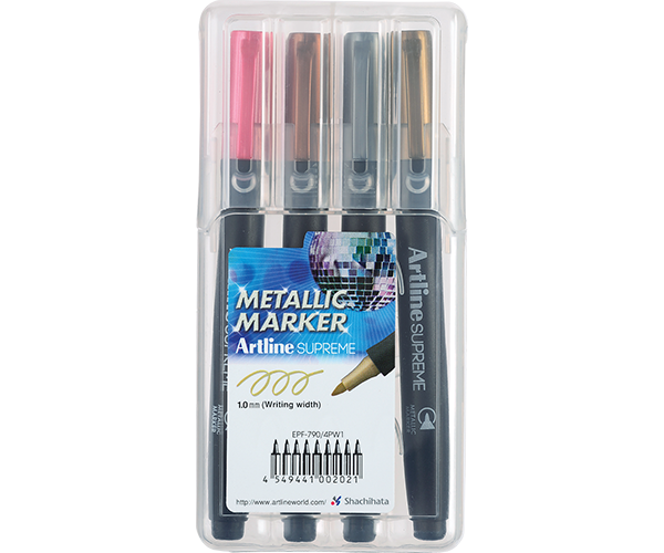 Artline SUPREME Metallic Marker Sets | 1.0mm Bullet Tip