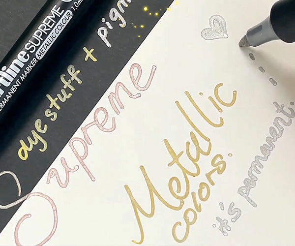 Artline SUPREME Metallic Marker Sets | 1.0mm Bullet Tip