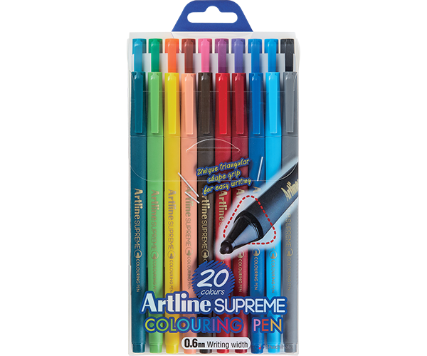 Artline SUPREME Coloring Pen Sets | 0.6mm Fine Tip