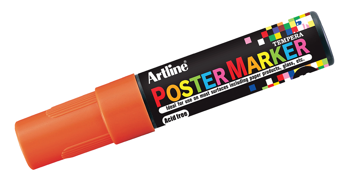 EPP-12 Poster Marker Fluorescent Orange