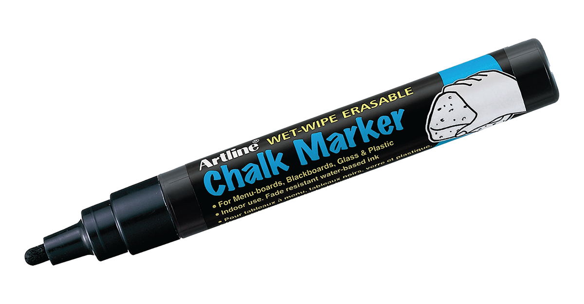 00) Set 4 Feutres Uni Chalk Marker PWE5M