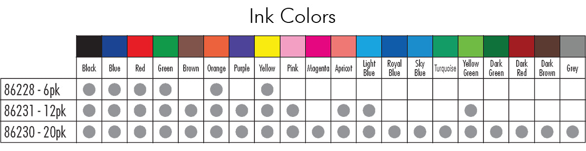 Artline StiX Brush Marker Sets