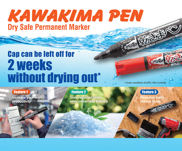 Kawakima Eco-Green Dry Safe Markers | 2.0mm | Bullet Tip