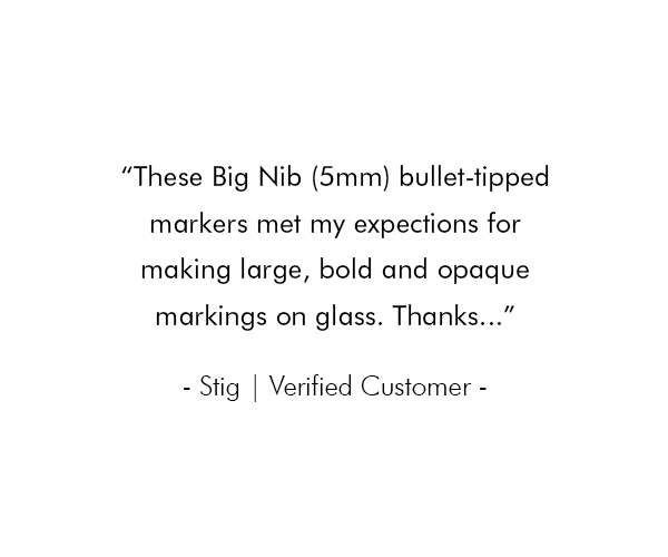 Big Nib Whiteboard Markers | 5.0mm Bullet Tip | Low Odor