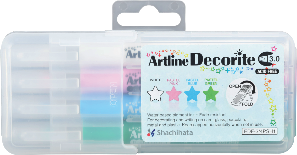 Artline Decorite Marker Sets | 3.0mm Flat Tip