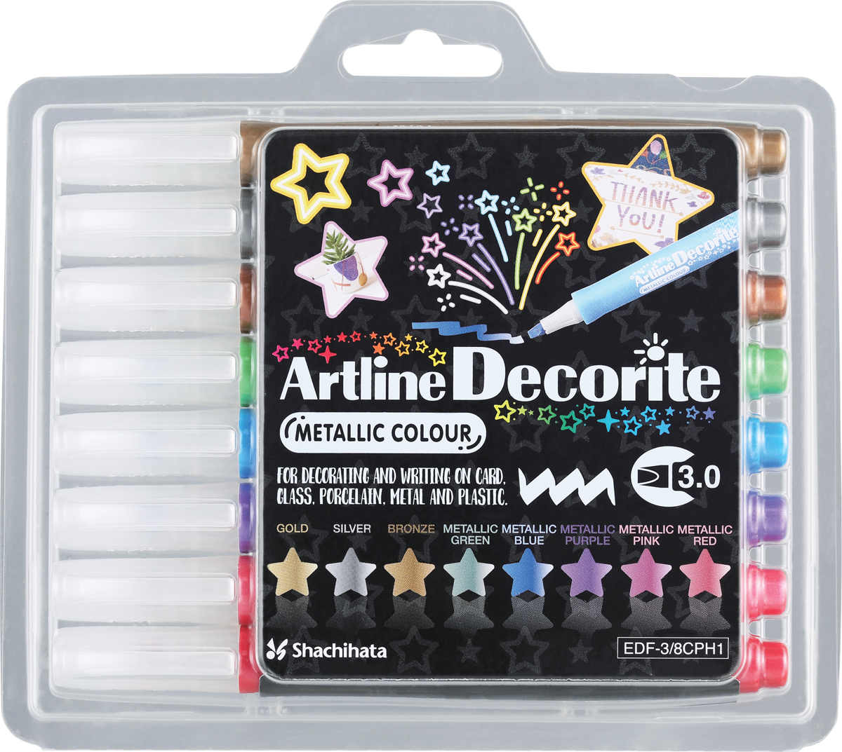 Artline Decorite Marker Sets | 3.0mm Flat Tip