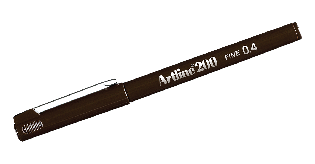 EK-200 Writing Pen Dark Brown