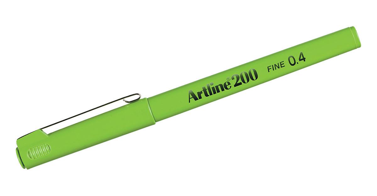EK-200 Writing Pen Yellow Green