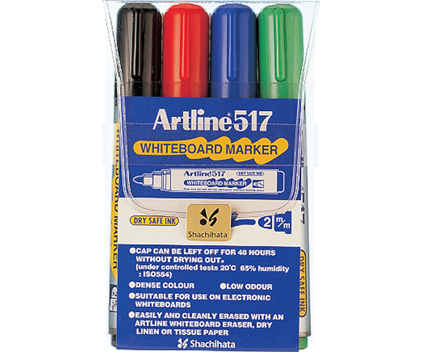 Dry-Safe Whiteboard Markers | 2.0mm Bullet Tip