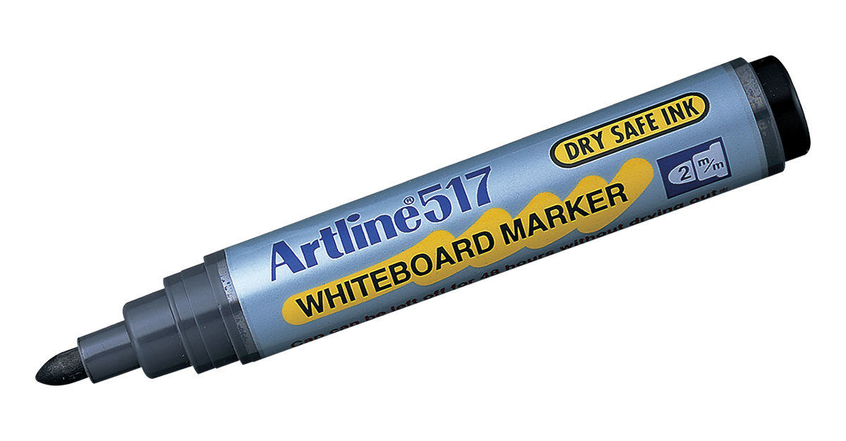 EK-517 Dry-Safe Whiteboard Marker Black