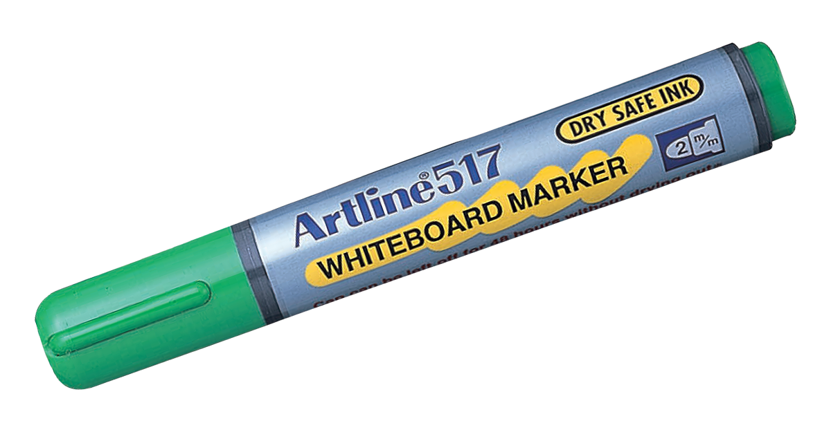 EK-517 Dry-Safe Whiteboard Marker Green