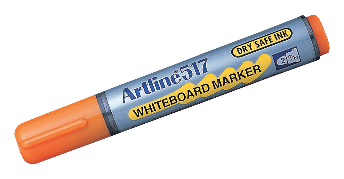 EK-517 Dry-Safe Whiteboard Marker Orange