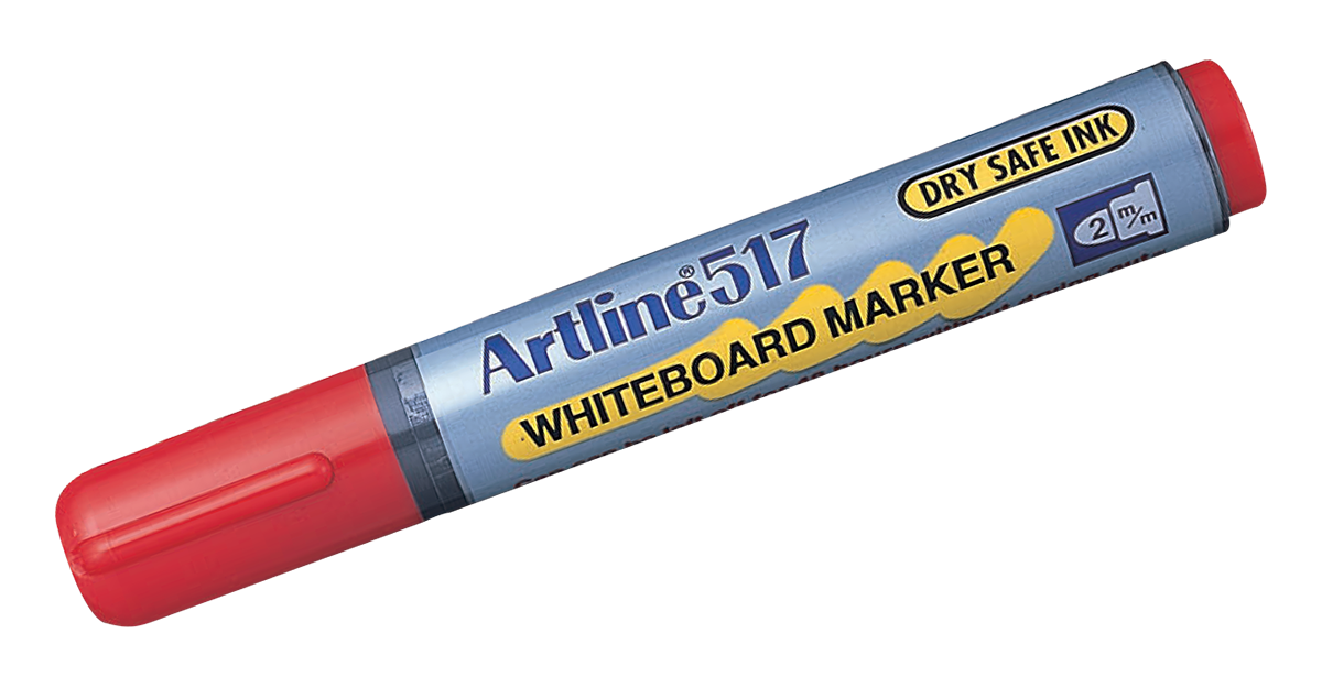 EK-517 Dry-Safe Whiteboard Marker Red
