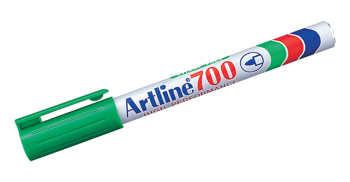 EK-700 Aluminum Barrel Permanent Marker Green