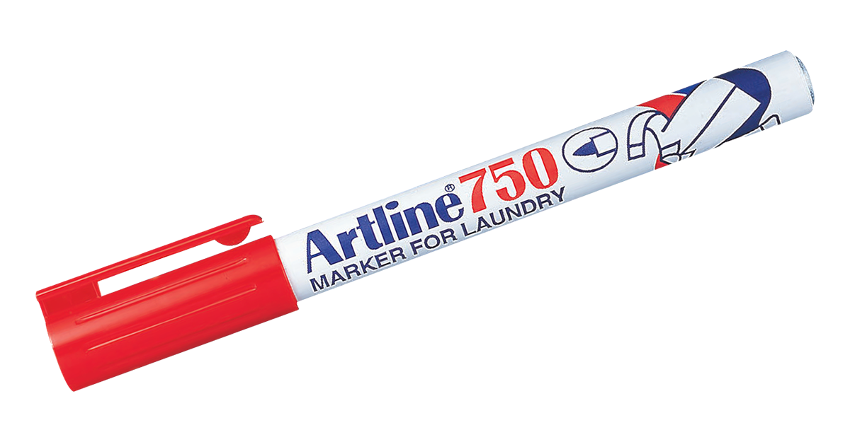 EK-750 Laundry Marker Red