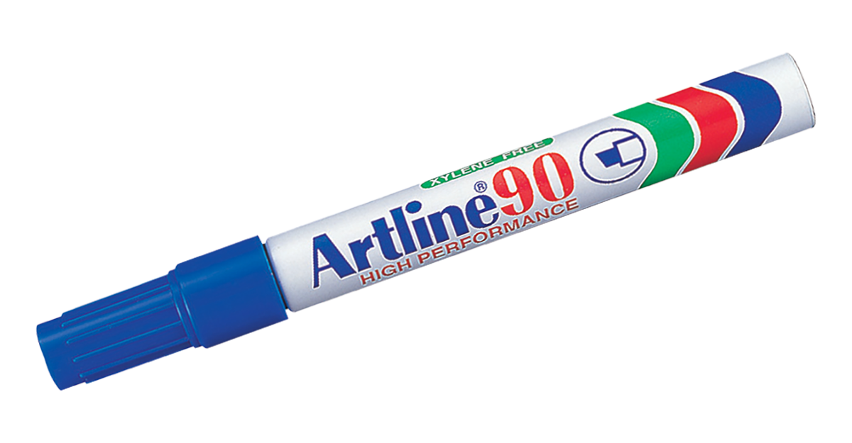 EK-90 Aluminum Barrel Permanent Marker Blue