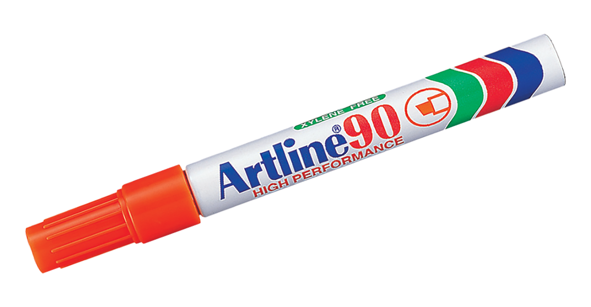 EK-90 Aluminum Barrel Permanent Marker Orange