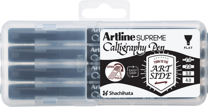 Artline SUPREME Calligraphy Pen Set | 1.0mm, 2.0mm, 3.0mm, 4.0mm Tips