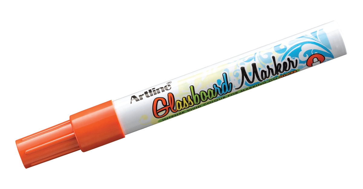EPG-4 Glassboard Marker Fluorescent Orange