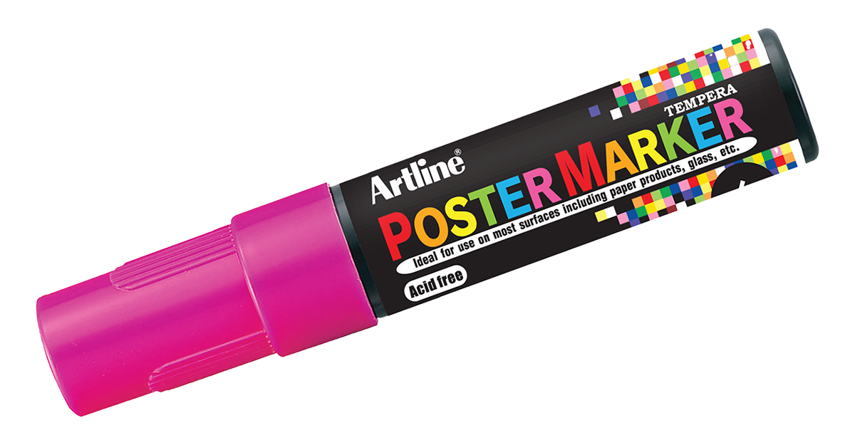 EPP-6 Poster Marker Fluorescent Pink