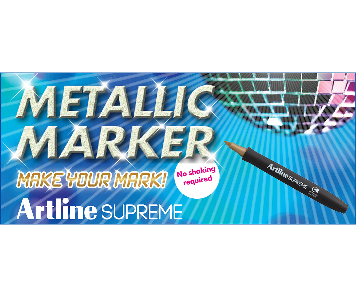Artline SUPREME Metallic Marker Sets | 1.0mm Bullet Tip